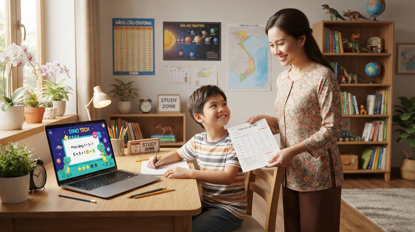 Cách quản lý thời gian học online cho con hiệu quả