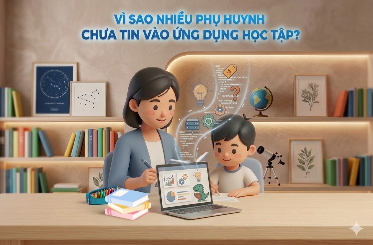 Vì sao nhiều phụ huynh chưa tin vào ứng dụng học tập?